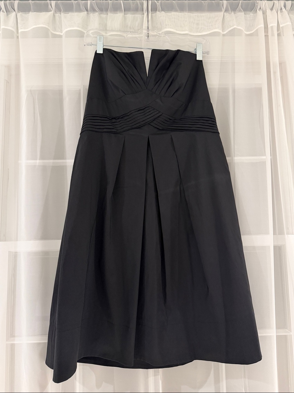 White House Black Market Black Strapless Dress